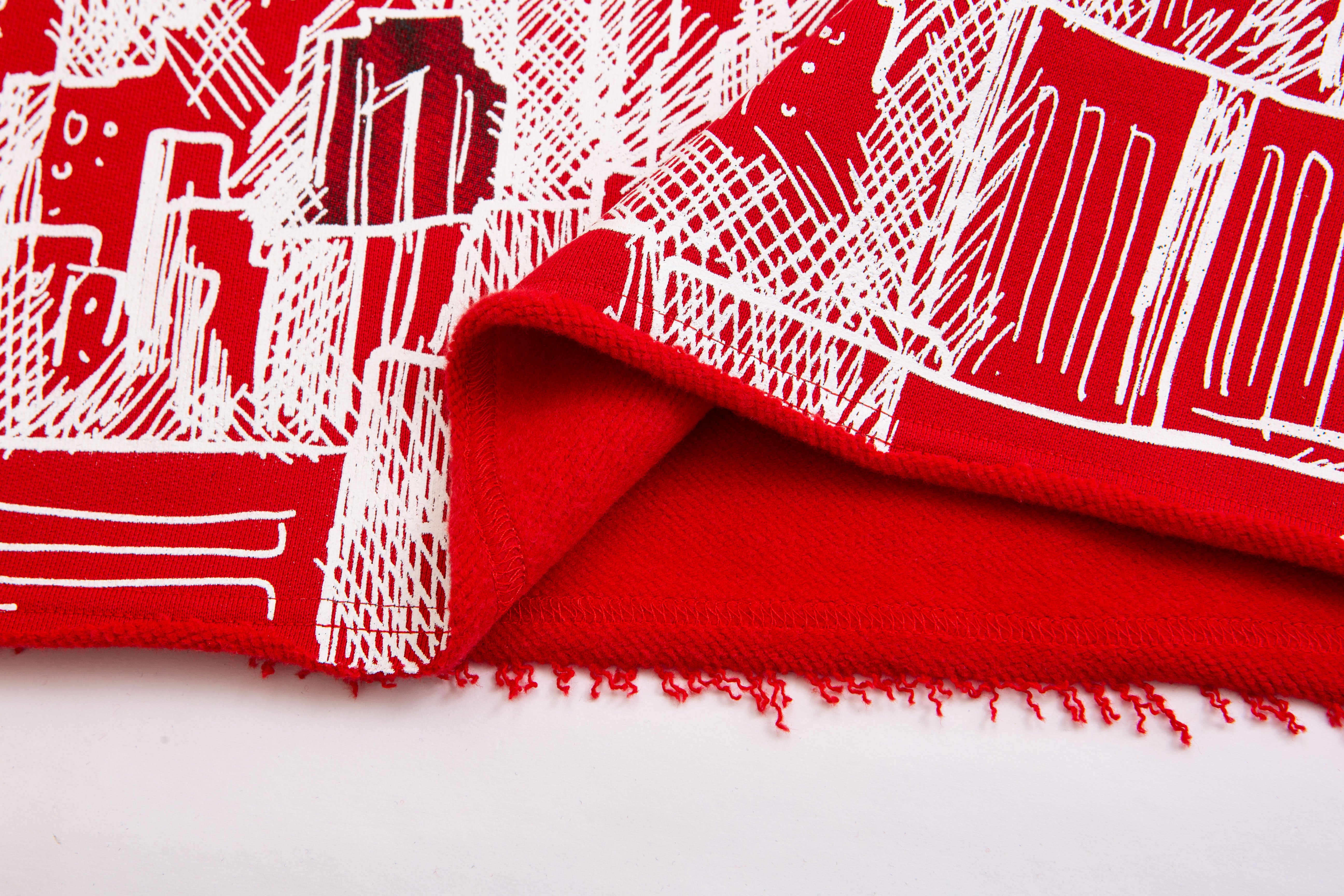 SKYLINE CREW NECK - RED