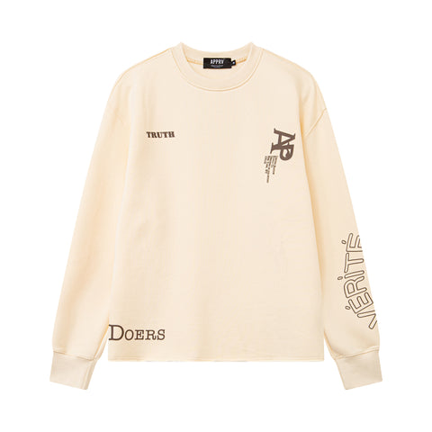 DOERS & BELIEVERS CREWNECK - BEIGE