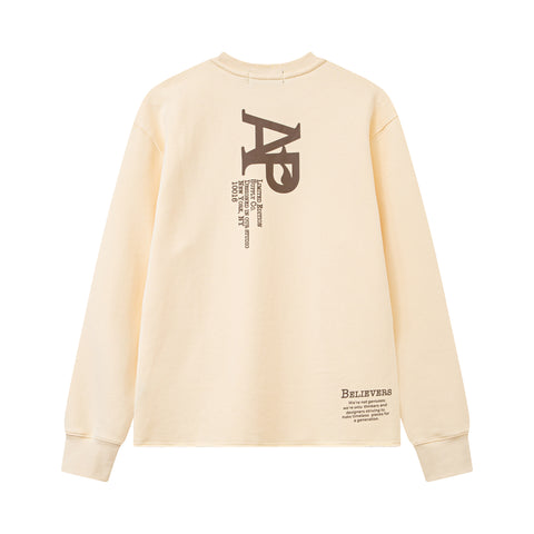 DOERS & BELIEVERS CREWNECK - BEIGE