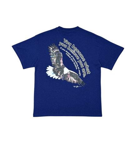 HUMAN vs EAGLE TEE - NAVY