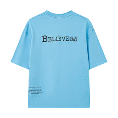 DOERS AND BELIEVERS TEE- LIGHT BLUE