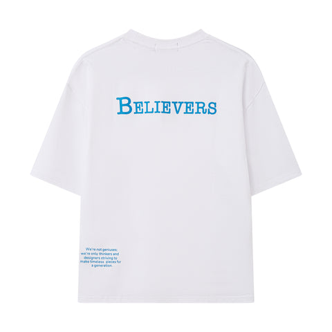 DOERS AND BELIEVERS TEE- WHITE
