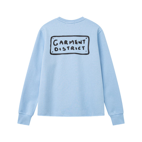 SKYLINE CREW NECK - LIGHT BLUE