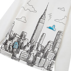 SKYLINE CREW NECK - WHITE